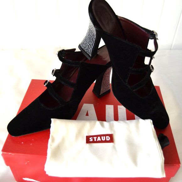 STAUD NADINE VELVET HEEL- NEW IN A BOX Size Euro 39 - Picture 6 of 13